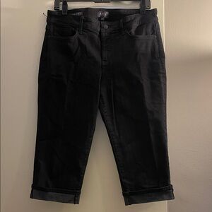 NYDJ Black Petite Cropped Jeans